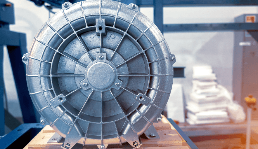 Motore per soffiatore industriale
